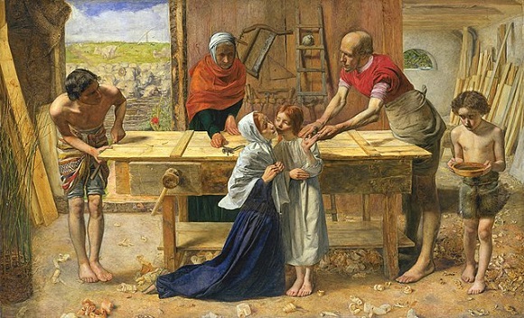 John Everett Millais, "Chrystus w domu rodziców", 1850