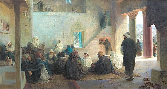 Vasily Dmitrievich Polenov, "Christ among the Doctors" (1896)