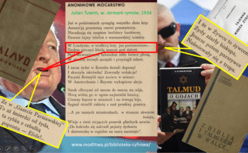 Stanisław Michalkiewicz i Grzegorz Brown w tle Juliana Tuwima