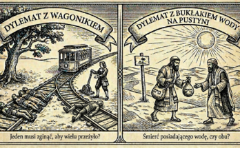 Dylemat z wagonikiem vs. dylemat z bukłakiem wody na pustyni
